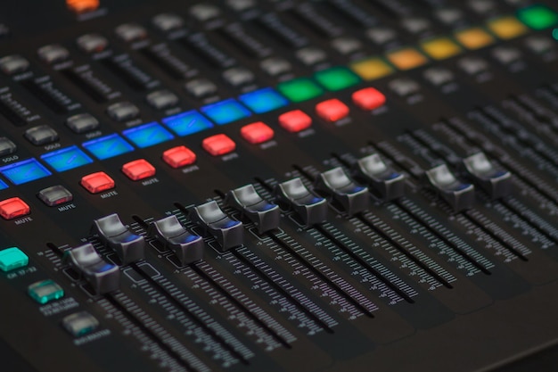 Całkowita kadra sprzętu audio