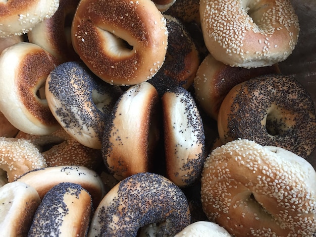 Całkowite zdjęcie bagelów.