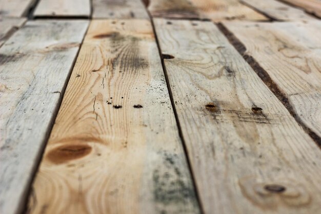 Zdjęcie całkowite zdjęcie drewnianej ławki