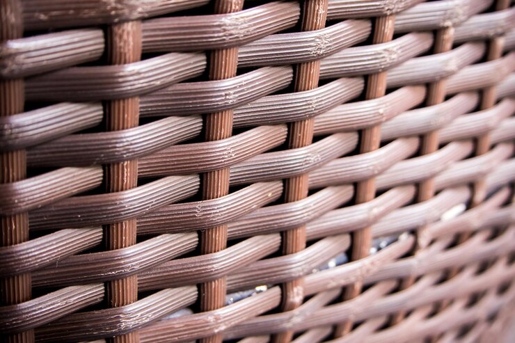 Zdjęcie całkowite zdjęcie kosza z wicker