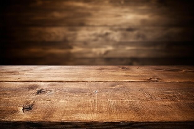 Zdjęcie całkowite zdjęcie na brązowym drewnianym tle