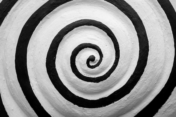 Zdjęcie całkowite zdjęcie schodów spiralnych