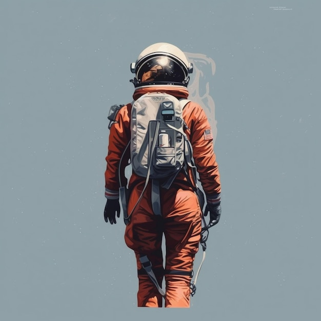 Całkowity zdjęcie astronauta w garniturze kosmicznym