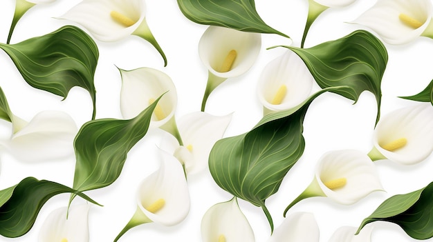 Calla Lily kwiatowy wzór tła Tekstura tła kwiatu