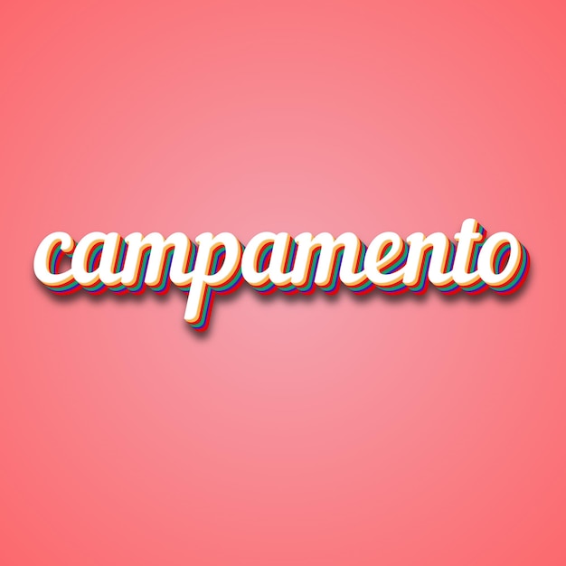 Campamento Efekt tekstu Zdjęcie Zdjęcie Cool