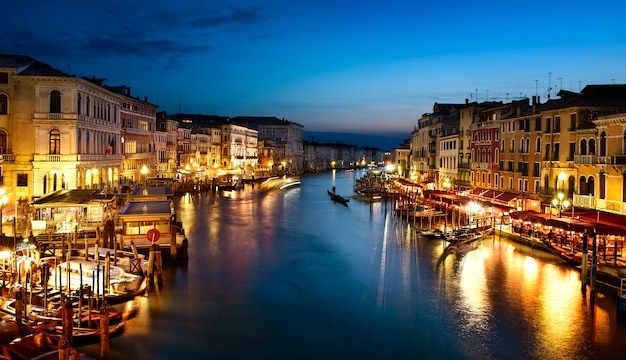 Canal Grande w nocy, Wenecja