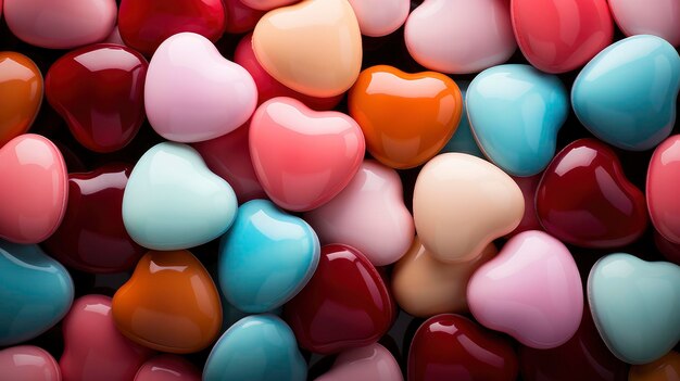 Candy Heart Seamless Pattern Design DayValentine's Day Background Background dla Banner HD