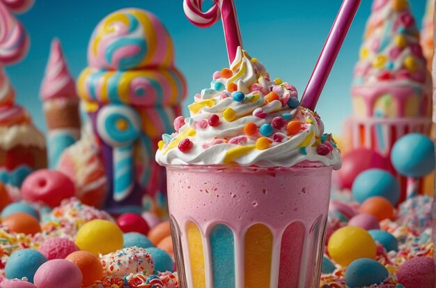 Zdjęcie candyland milkshake fantasy