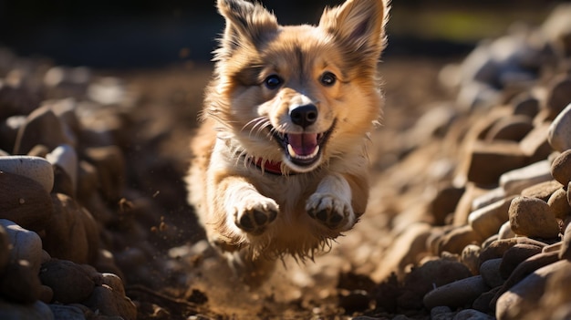 Canine Charisma uchwycił serdeczny portret najlepszego przyjaciela człowieka Generative AI