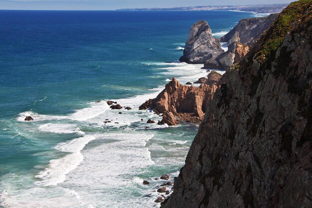 Cape Roca na Oceanie Atlantyckim Portugalia