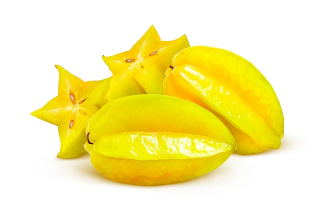 Carambola Odizolowywający Na Białym Tle, Starfruit