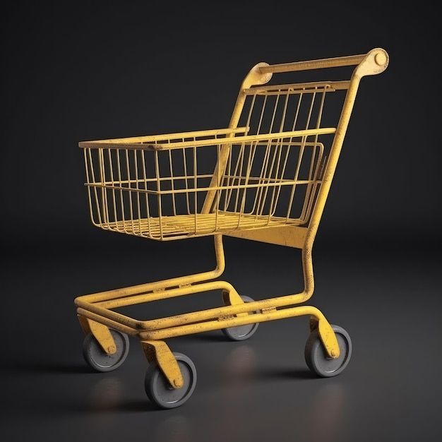 Cart market cart 3d renderowanie generatywne ai