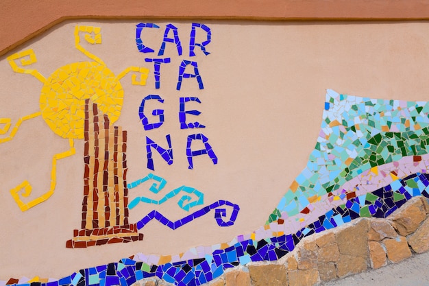 Cartagena Cala Cortina Plaża W Murcia Hiszpania