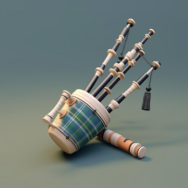 Zdjęcie cartoon bagpipe 3d