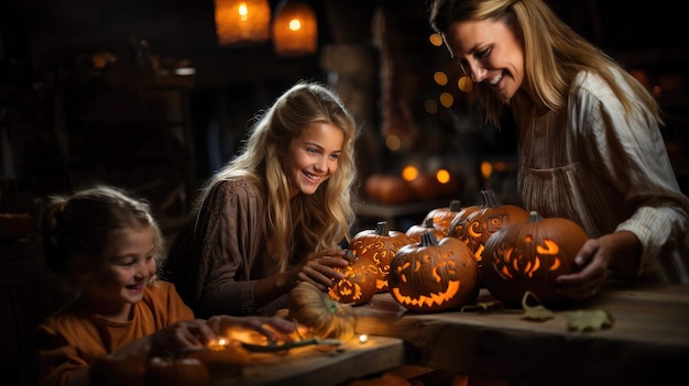 carving joy wspaniałe rodzinne przygotowania do Halloween