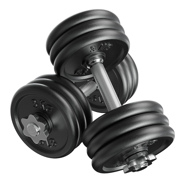 Cast Iron Black Adjustable Dumbbells sprzęt gimnastyczny do podnoszenia ciężarów widok boczny