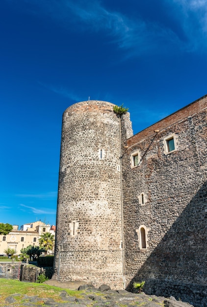 Castello Ursino, średniowieczny zamek w Katanii - Sycylia, południowe Włochy