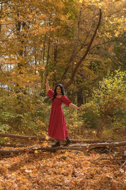Zdjęcie casual snow white cosplay photoshoot kolory jesieni