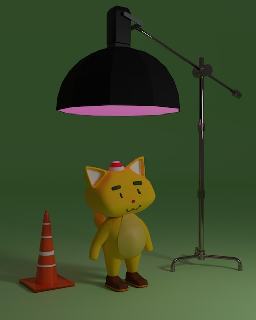 Zdjęcie cat character 3d