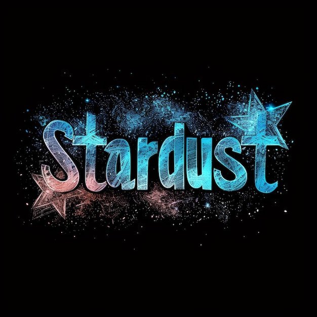 Zdjęcie celestial brand logo z stardust generative ai