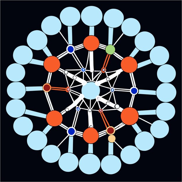 Zdjęcie celestial symphony mandala magic w formacie wektorowym