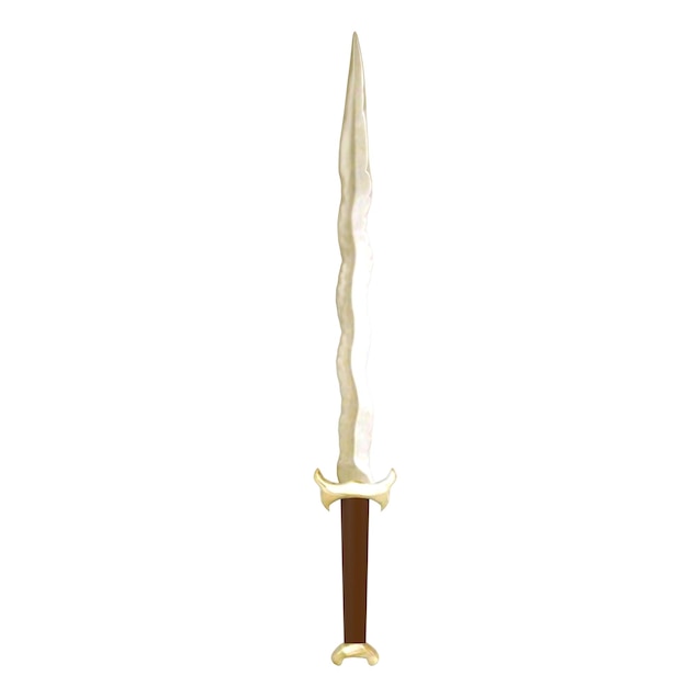 Celtic Sword izolowany na białym tle