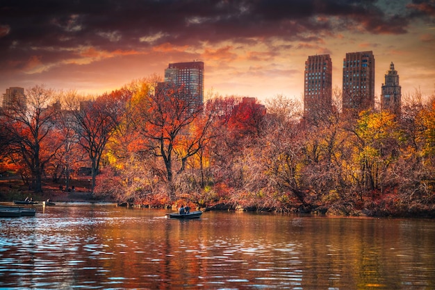 Central Park w Nowym Jorku na Manhattanie