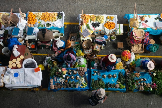 Centralny targ spożywczy Urubamba City of the Sacred Valley w Cuzco