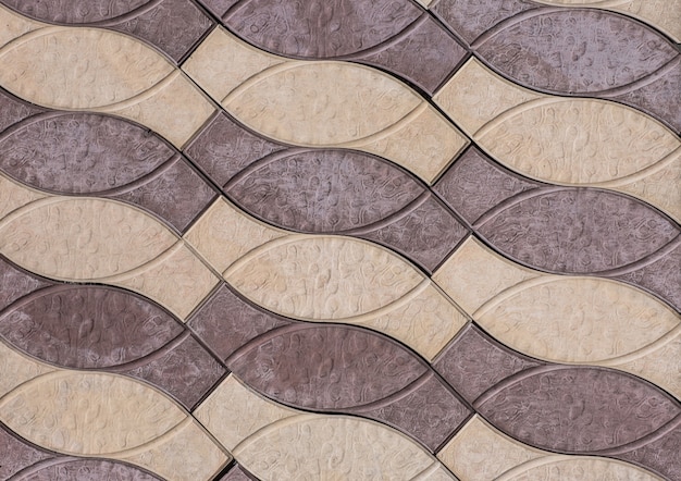 ceramiczne kolorowe płytki podłogowe z mozaikowym wzorem