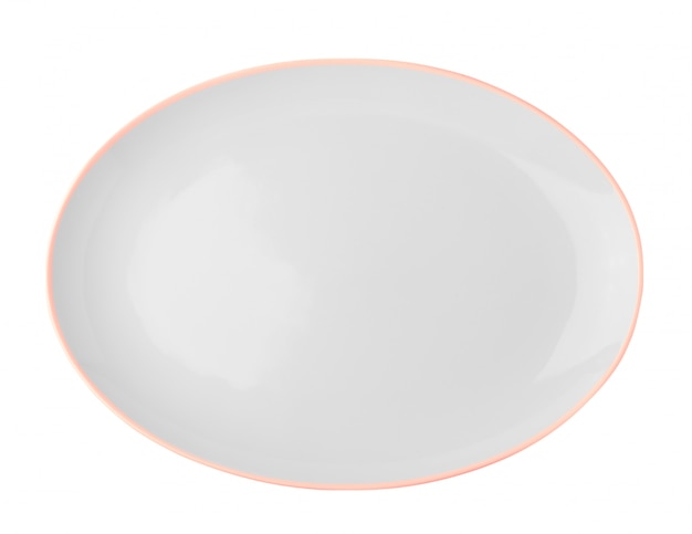 Ceramika talerz odizolowywający na biel przestrzeni