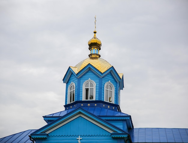 Cerkiew stara cerkiew Piękna drewniana architektura Budynek sakralny