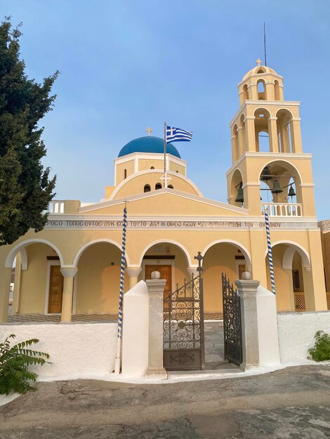 cerkiew w grecji architektura krajobraz santorini