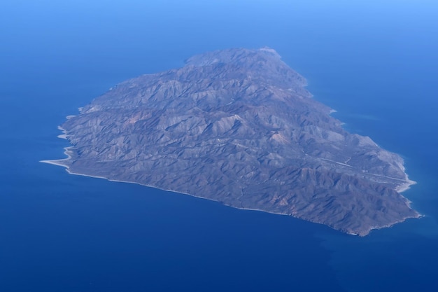 Cerralvo cousteau wyspa baja california sur z lotu ptaka