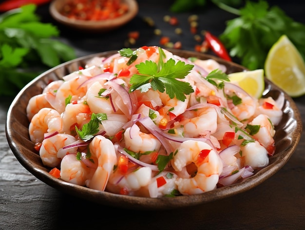 Ceviche Stock Image Wolne miejsce dla tekstu