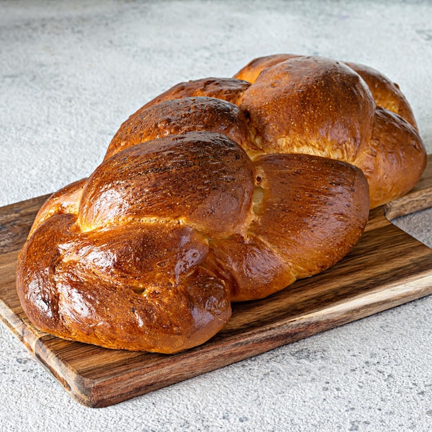 Challah Lub Hala To Tradycyjny żydowski Słodki świeży Sabat Pleciony Bochenek Chleba świeża Bułka