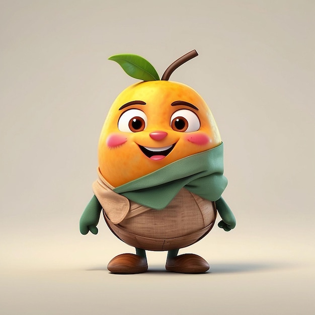 Charakter owoców mango 3d