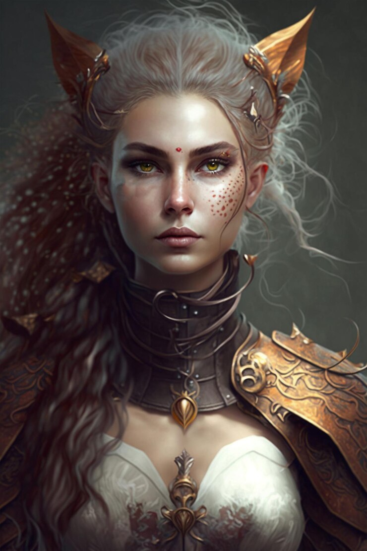 Zdjęcie charyzmatyczny wojownik fantasy