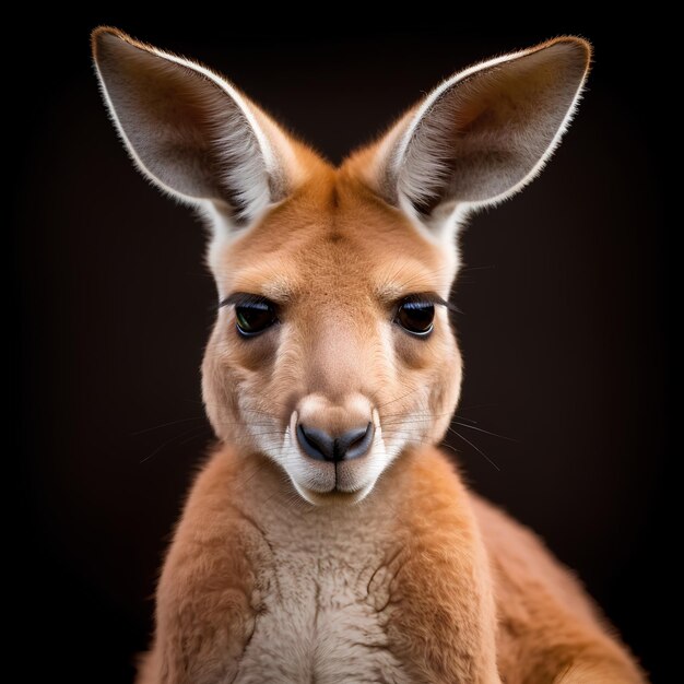 Zdjęcie chcę pięknego czerwonego wschodniego kangura, którego potrzebuję do awatara.
