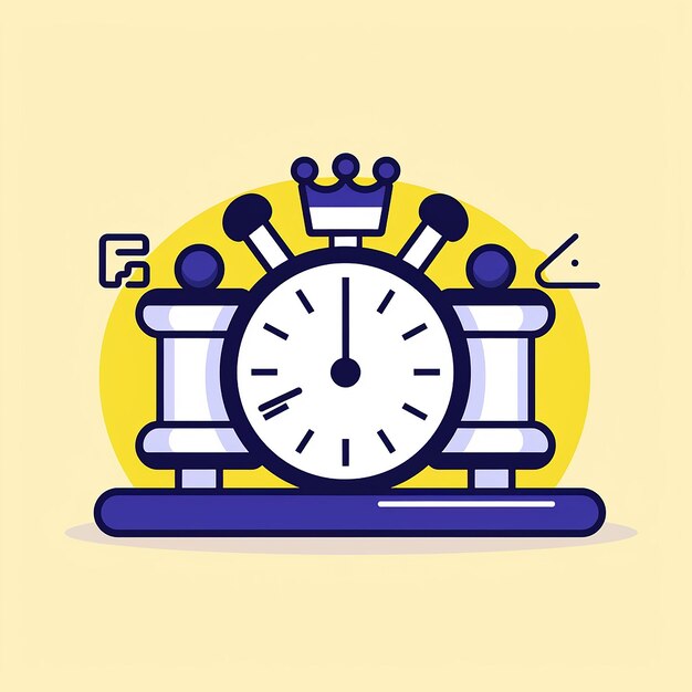 Chess_Clock_Modern_Line_Icon_Vector_Line|Art_CuteIcon