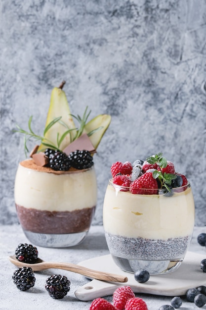 Chia pudding z owsianką ryżową