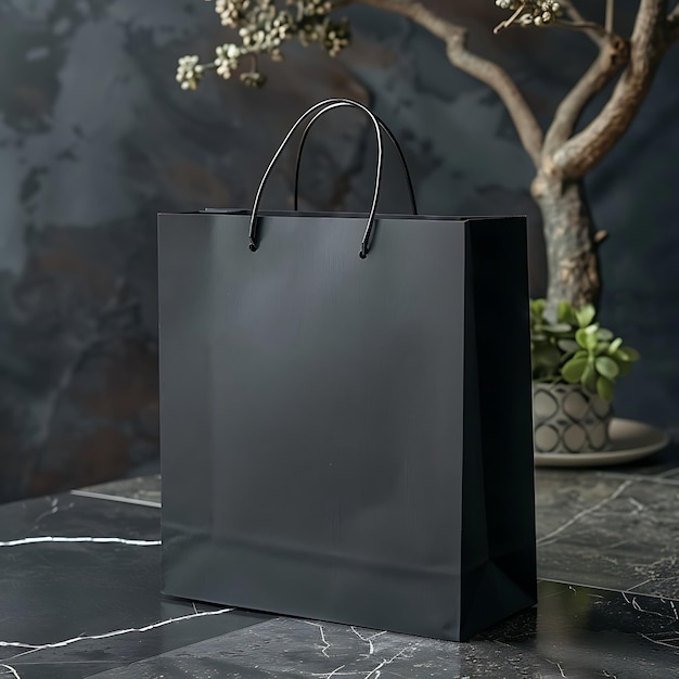 Chic papierowe torby Stylowe uchwyty i luksusowe opakowania dla nowoczesnego stołu kobiecego