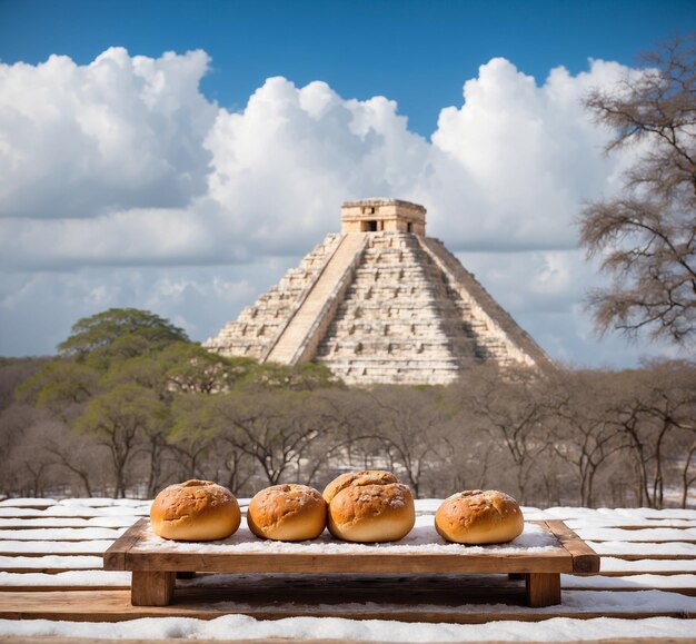 Chichen Itza Jukatan Meksyk Tradycyjne meksykańskie jedzenie