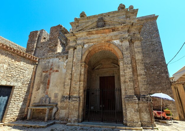 Chiesa di San Cataldo Erice ulica Sycylia Włochy