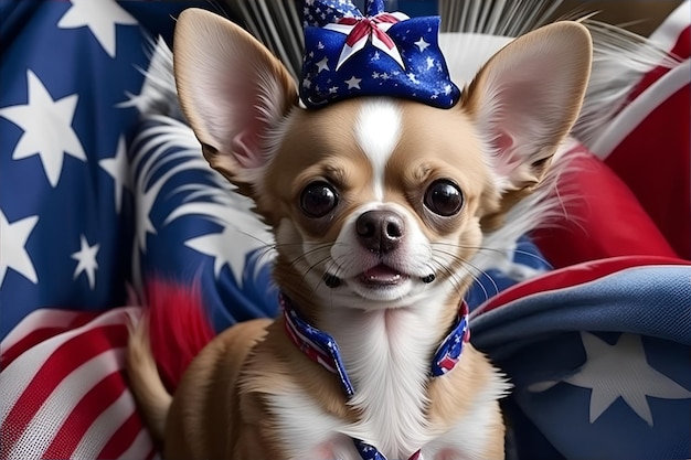 Chihuahua ma generatywną sztuczną inteligencję czwartego lipca