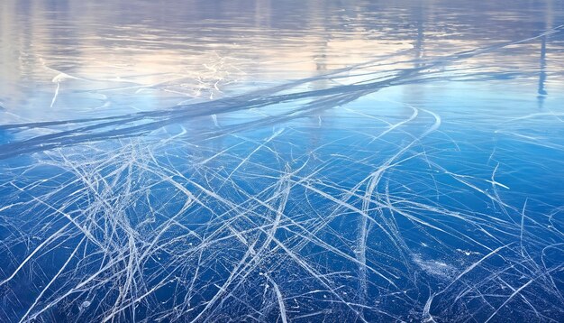 Chilled Elegance Blue Ice's Skate Etchings tekstura Icy Tracks Blue Ice' s Skate Scars tło