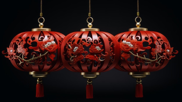 Zdjęcie chińska czerwona latarnia