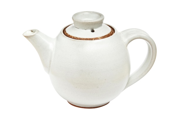 Chiński dzbanek do herbaty na białym tle