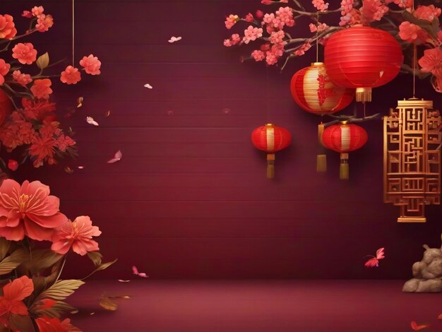 chiński nowy rok tło tradycyjne festiwal wiosny najlepszej jakości hiper realistyczne tapety