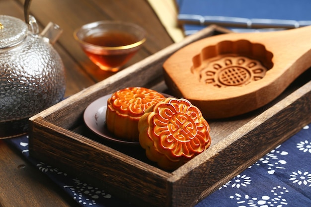 Chińskie ciasto księżycowe z festiwalu środkowej jesieni