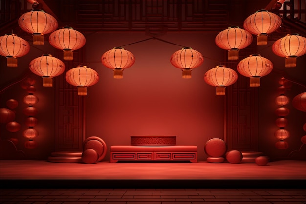 Chińskie latarnie na Nowy Rok